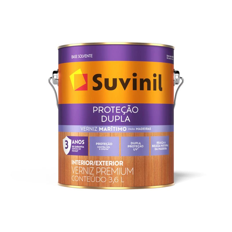 Verniz Proteção Dupla Marítimo Fosco Natural 3,6L Suvinil