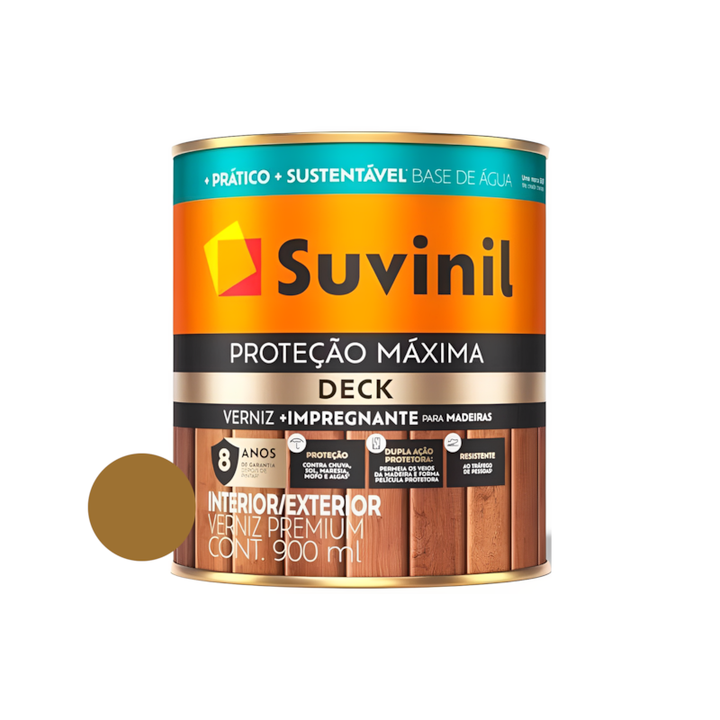 Verniz Proteção Máxima Deck Acetinado Canela 900ML Suvinil