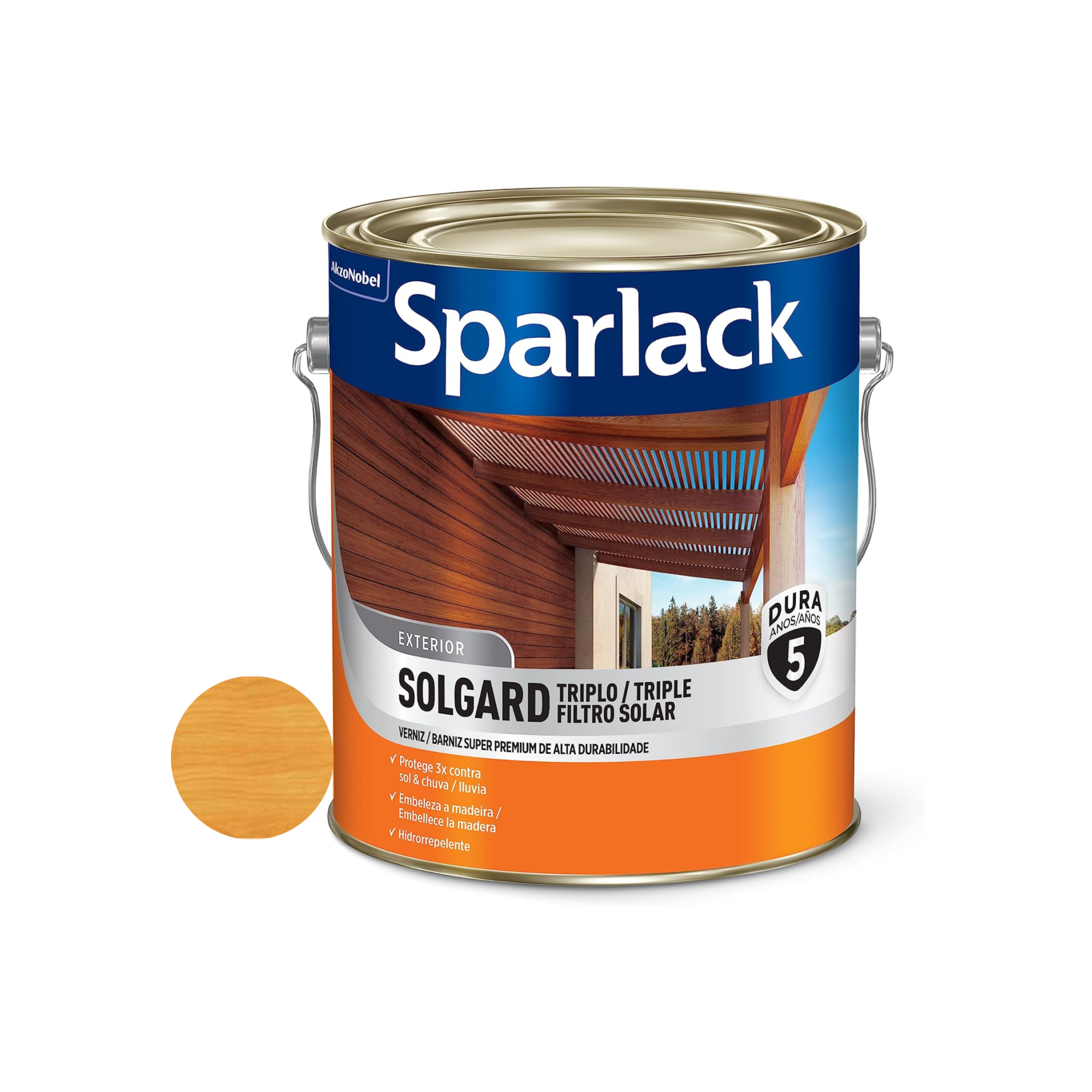 Verniz Solgard Triplo Filtro Solar Acetinado Natural 3,6L Sparlack ...