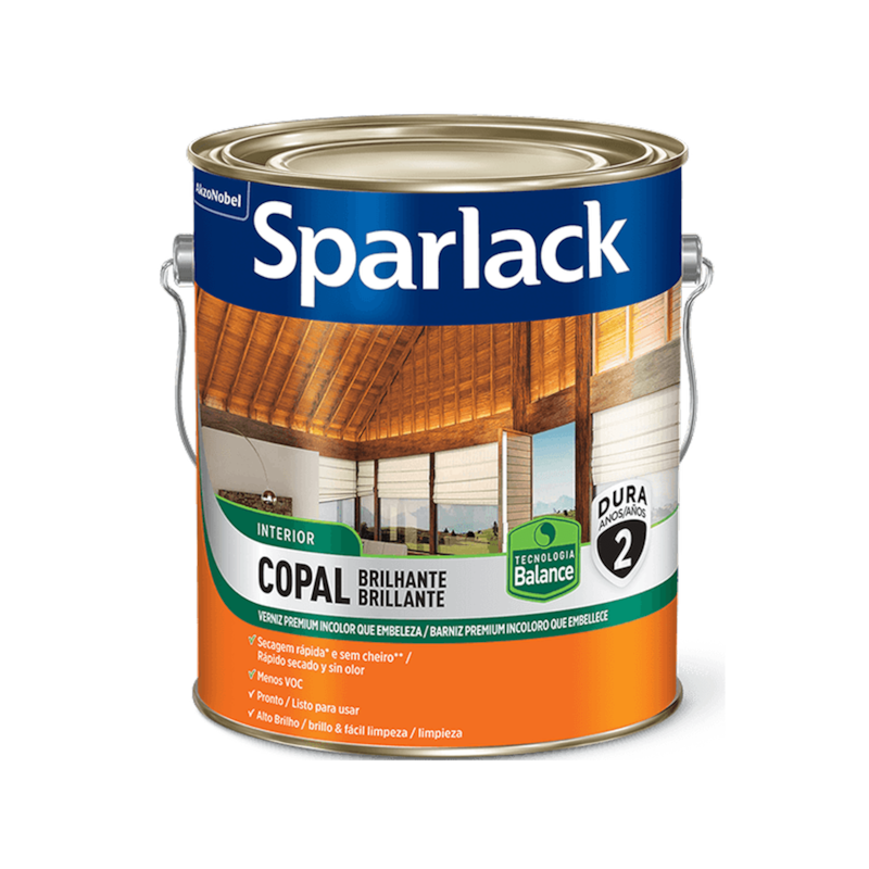 Verniz Sparlack Copal Balance Brilhante 3,6L Coral