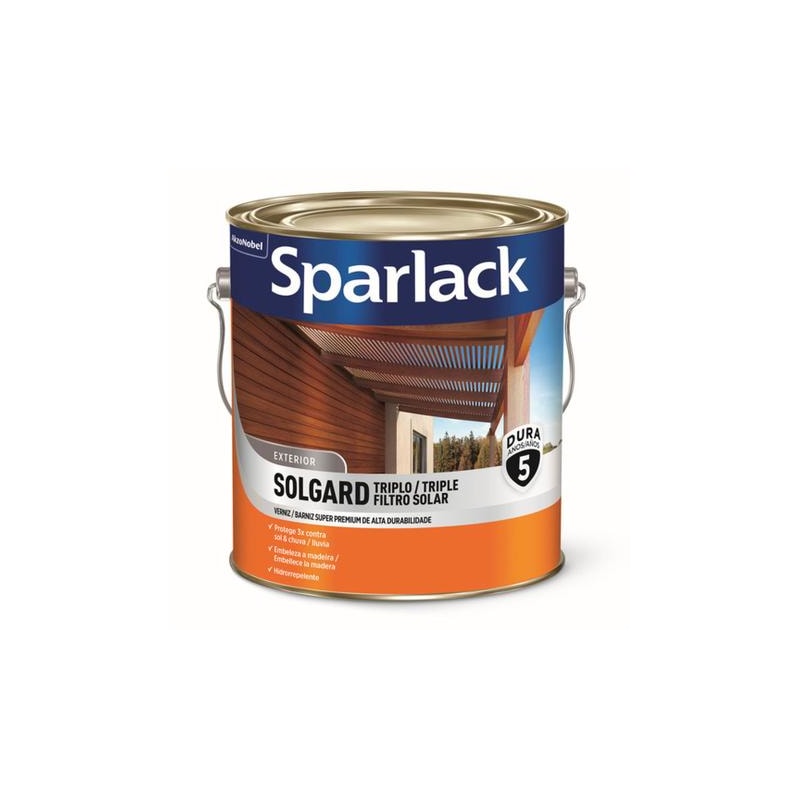 Verniz Sparlack Solgard Brilhante Natural 3,6L