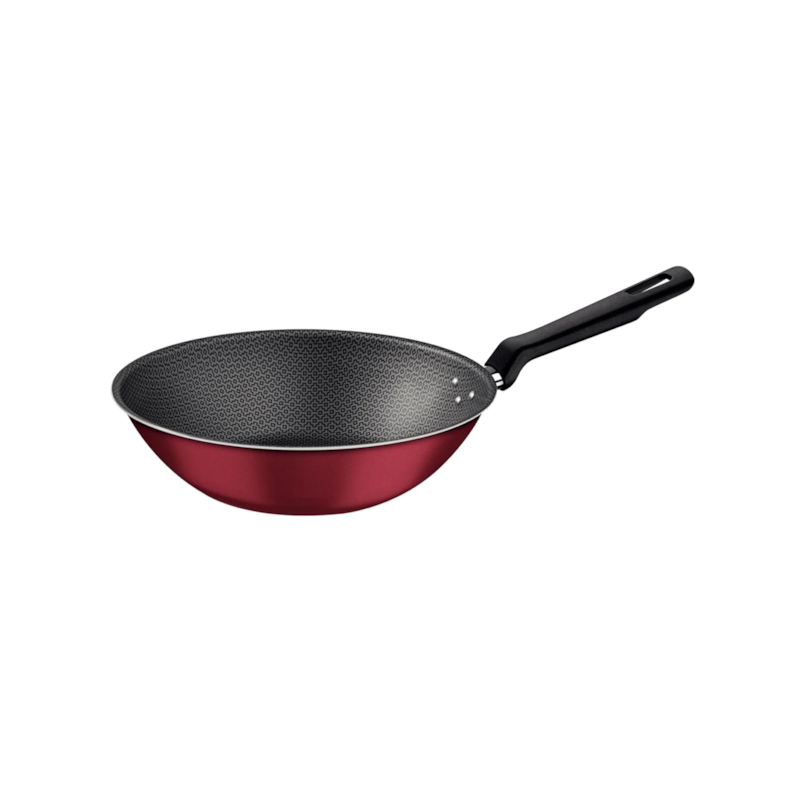  Wok Loreto em Alumínio Vermelho 24cm 2,2L Tramontina
