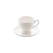 Xícara Café New Bone Butterfly Flower 100ml Lyor Xícara Café New Bone Butterfly Flower 100ml Lyor