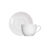 Xícara de Café com Pires Branco Coup Germer Xícara de Café com Pires Branco Coup Germer