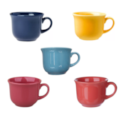 Produto Xicara para Chá com Pires 180ml Oxford (Cores Sortidas)